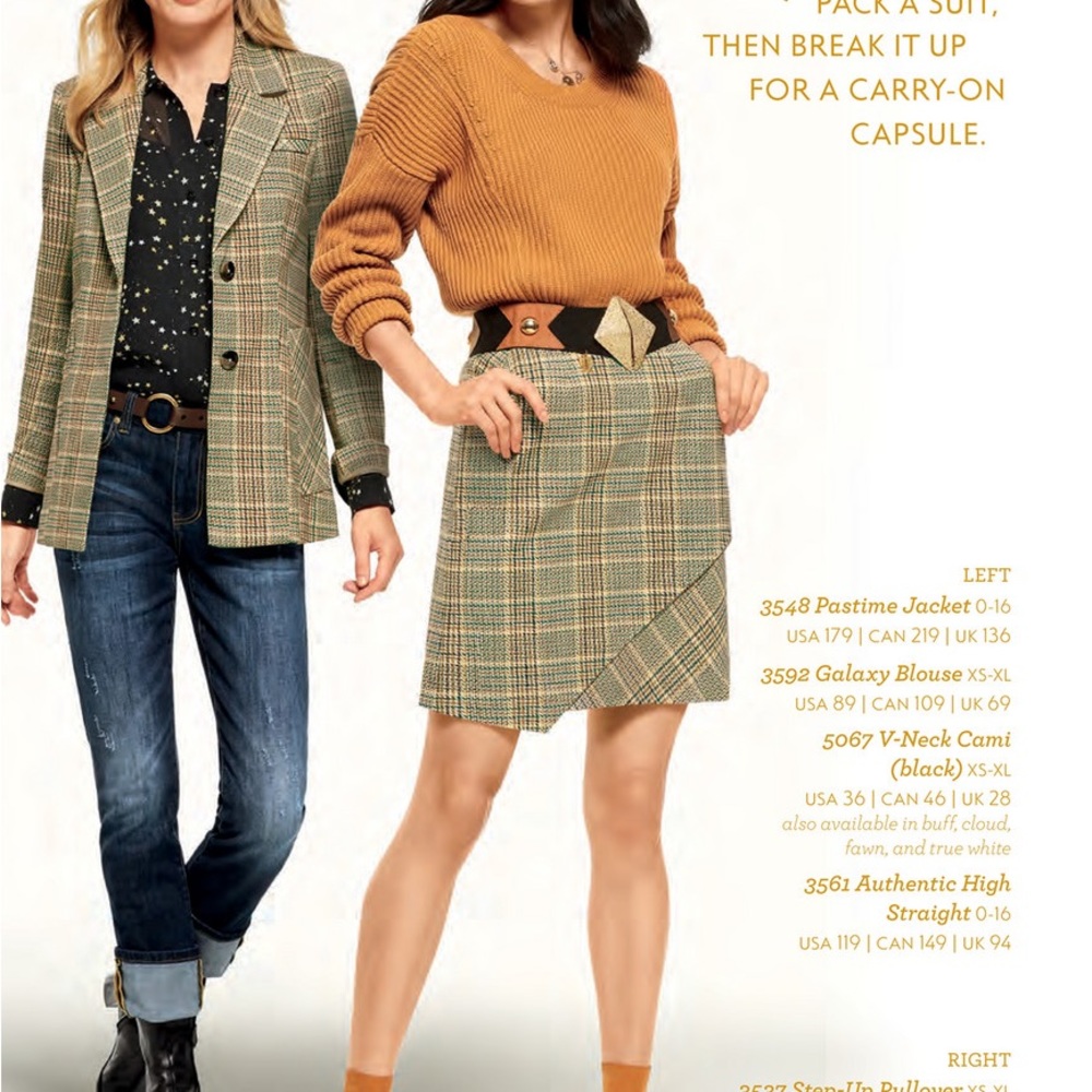 Cabi | Pastime Plaid Knit Blazer - Picture 7 of 7